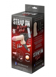 Вибрострапон Woman Midi с вагинальной пробкой - 22 см. - LOVETOY (А-Полимер) - купить с доставкой в Волгодонске