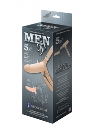 Телесный мужской парапротез MEN STYLE - 15 см. - LOVETOY (А-Полимер) - купить с доставкой в Волгодонске