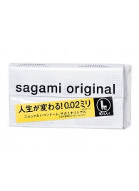 Презервативы Sagami Original 0.02 L-size увеличенного размера - 10 шт. - Sagami - купить с доставкой в Волгодонске