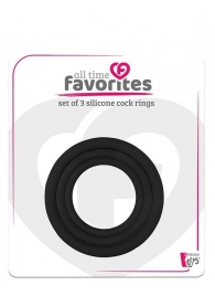 Набор из 3 эрекционных колец SILICONE COCKRINGS - Dream Toys - в Волгодонске купить с доставкой