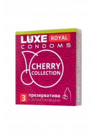 Презервативы с ароматом вишни LUXE Royal Cherry Collection - 3 шт. - Luxe - купить с доставкой в Волгодонске