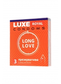 Презервативы с продлевающим эффектом LUXE Royal Long Love - 3 шт. - Luxe - купить с доставкой в Волгодонске