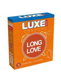 Презервативы с продлевающим эффектом LUXE Royal Long Love - 3 шт. - Luxe - купить с доставкой в Волгодонске