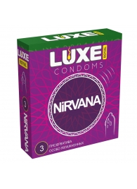 Презервативы с увеличенным количеством смазки LUXE Royal Nirvana - 3 шт. - Luxe - купить с доставкой в Волгодонске