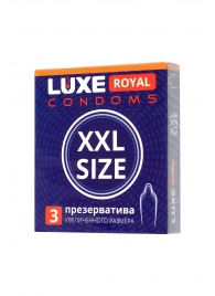 Презервативы увеличенного размера LUXE Royal XXL Size - 3 шт. - Luxe - купить с доставкой в Волгодонске