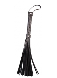 Черная многохвостая плеть Pleasure Whip - 46 см. - Chisa - купить с доставкой в Волгодонске