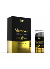 Жидкий интимный гель с эффектом вибрации Vibration! Vodka Energy - 15 мл. - INTT - купить с доставкой в Волгодонске