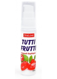 Гель-смазка Tutti-frutti со вкусом барбариса - 30 гр. - Биоритм - купить с доставкой в Волгодонске