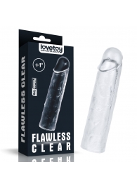 Прозрачная насадка-удлинитель Flawless Clear Penis Sleeve Add 1 - 15,5 см. - Lovetoy - в Волгодонске купить с доставкой