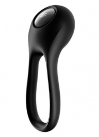 Черное эрекционное виброкольцо Majestic Duo - Satisfyer - в Волгодонске купить с доставкой