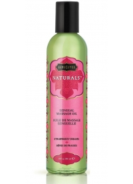 Массажное масло Naturals Strawberry Dreams с ароматом клубники - 236 мл. - Kama Sutra - купить с доставкой в Волгодонске