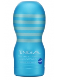 Мастурбатор с охлаждающей смазкой TENGA Original Vacuum Cup Cool - Tenga - в Волгодонске купить с доставкой