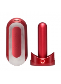 Красный мастурбатор Flip Zero Red   Warmer с подогревом - Tenga - в Волгодонске купить с доставкой