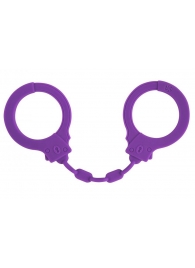 Фиолетовые силиконовые наручники Suppression - Lola Games - купить с доставкой в Волгодонске