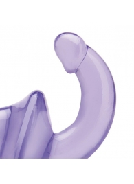Фиолетовый безремневой страпон Strapless Strap-On - Lux Fetish - купить с доставкой в Волгодонске
