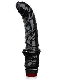 Черный вибромассажер простаты 6  Premium Prostate Massager - BlueLine - в Волгодонске купить с доставкой