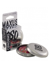 Экстремально тонкие презервативы в железном кейсе MAXUS Extreme Thin - 3 шт. - Maxus - купить с доставкой в Волгодонске