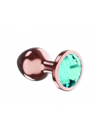 Пробка цвета розового золота с малиновым кристаллом Diamond Topaz Shine L - 8,3 см. - Lola Games - купить с доставкой в Волгодонске