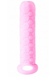 Розовый фаллоудлинитель Homme Long - 13,5 см. - Lola Games - в Волгодонске купить с доставкой