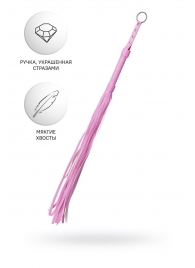 Розовый флоггер Anonymo - 64 см. - ToyFa - купить с доставкой в Волгодонске