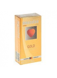 Презервативы Masculan Ultra Gold с золотым напылением и ароматом ванили - 10 шт. - Masculan - купить с доставкой в Волгодонске
