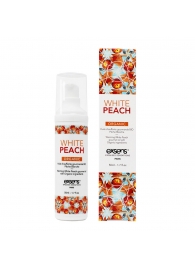 Разогревающее массажное масло Gourmet White Peach Organic с органическими ингредиентами - 50 мл. - Exsens - купить с доставкой в Волгодонске