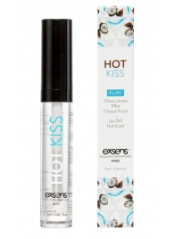 Блеск для губ Hot Kiss Coconut с ароматом кокоса - 7 мл. - Exsens - купить с доставкой в Волгодонске