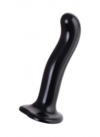 Черный стимулятор для пар P G-Spot Dildo Size M - 18 см. - Strap-on-me - в Волгодонске купить с доставкой