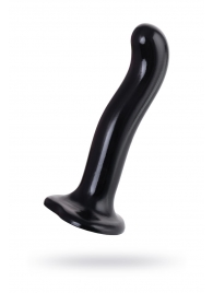 Черный стимулятор для пар P G-Spot Dildo Size L - 19 см. - Strap-on-me - в Волгодонске купить с доставкой