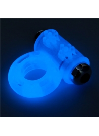Голубое, светящееся в темноте эрекционное виброкольцо Lumino Play Vibrating Penis Ring - Lovetoy - в Волгодонске купить с доставкой