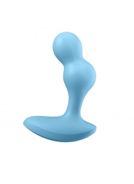 Голубой анальный вибростимулятор Deep Driver - 11,2 см. - Satisfyer - в Волгодонске купить с доставкой