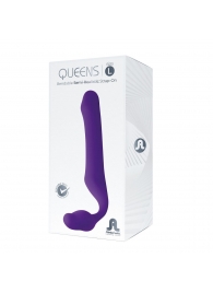 Фиолетовый безремневой страпон Queens L - Adrien Lastic - купить с доставкой в Волгодонске