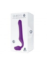 Лиловый безремневой страпон Queens M - Adrien Lastic - купить с доставкой в Волгодонске