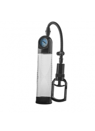 Прозрачная вакуумная помпа с манометром Deluxe Penis Pump - Dream Toys - в Волгодонске купить с доставкой