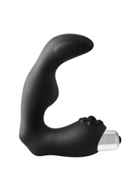 Черный вибромассажер простаты FantASStic Vibrating Prostate Massager - 11,3 см. - Dream Toys - в Волгодонске купить с доставкой
