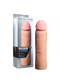 Телесная фаллическая насадка на пенис Magnum Xtender - 23 см. - Blush Novelties - в Волгодонске купить с доставкой