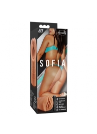Мастурбатор-вагина цвета карамели Sofia с вибрацией - Blush Novelties - в Волгодонске купить с доставкой