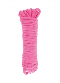 Розовая веревка для связывания Sweet Caress Rope - 10 метров - Sweet Caress - купить с доставкой в Волгодонске
