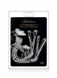 Регулируемые зажимы для сосков Sweet Caress Nipple Chain - Sweet Caress - купить с доставкой в Волгодонске