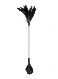 Двусторонний стек-щекоталка Sweet Caress Feather Whip - 58 см. - Sweet Caress - купить с доставкой в Волгодонске