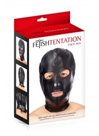 Маска-шлем с прорезями для глаз и рта - Fetish Tentation - купить с доставкой в Волгодонске