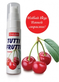 Гель-смазка Tutti-frutti с вишнёвым вкусом - 30 гр. - Биоритм - купить с доставкой в Волгодонске