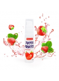 Гель-смазка Tutti-frutti с земляничным вкусом - 30 гр. - Биоритм - купить с доставкой в Волгодонске