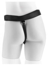 Страпон с телесной насадкой 7  Uncut with Strap on Harness - 18 см. - Pipedream - купить с доставкой в Волгодонске
