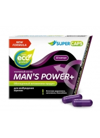 Возбуждающее средство для мужчин Mans Power plus - 10 капсул (0,35 гр.) +1 в подарок - SuperCaps - купить с доставкой в Волгодонске