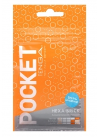 Карманный мастурбатор HEXA-BRICK - Tenga - в Волгодонске купить с доставкой