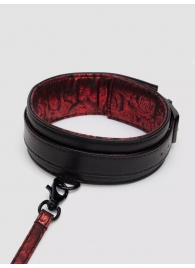 Стильный ошейник с поводком Reversible Faux Leather Collar and Lead - Fifty Shades of Grey - купить с доставкой в Волгодонске