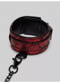 Красно-черные оковы Reversible Faux Leather Ankle Cuffs - Fifty Shades of Grey - купить с доставкой в Волгодонске