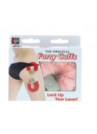 Металлические наручники с розовой меховой опушкой METAL HANDCUFF WITH PLUSH PINK - Dream Toys - купить с доставкой в Волгодонске
