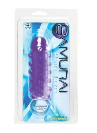 Закрытая фиолетовая насадка с пупырышками SAMURAI PENIS SLEEVE PURPLE - 14,5 см. - NMC - в Волгодонске купить с доставкой
